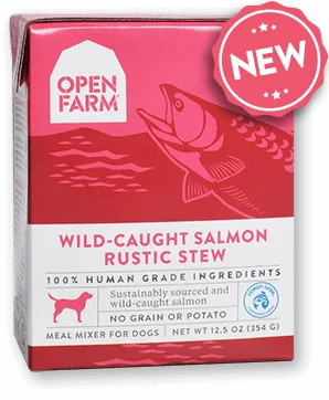 - Automatic induction pet water dispenser Open Farm Harvest Wild Caught Salmon Rustic Stew for Dogs 12 x 12.5 oz Tetra Packs - Automatic induction pet water dispenser Open Farm Harvest Wild Caught Salmon Rustic Stew for Dogs 12 x 12.5 oz Tetra Packs