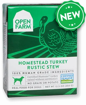 - Rabbit grass rack to prevent waste food box Open Farm Harvest Homestead Turkey Rustic Stew for Dogs 12 x 12.5 oz Tetra Packs - Rabbit grass rack to prevent waste food box Open Farm Harvest Homestead Turkey Rustic Stew for Dogs 12 x 12.5 oz Tetra Packs