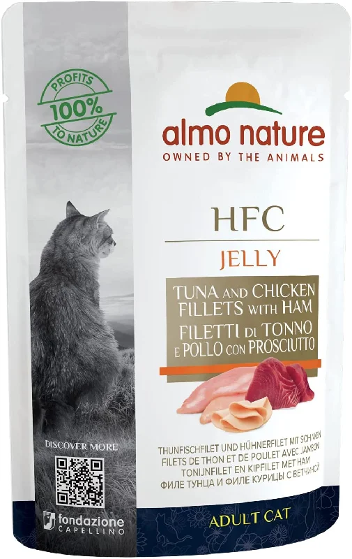 - Royal Canin cat food recommendations Almo Nature HFC Jelly Wet Cat Food in Pouch - Tuna, Chicken And Ham - 55g - Royal Canin cat food recommendations Almo Nature HFC Jelly Wet Cat Food in Pouch - Tuna, Chicken And Ham - 55g