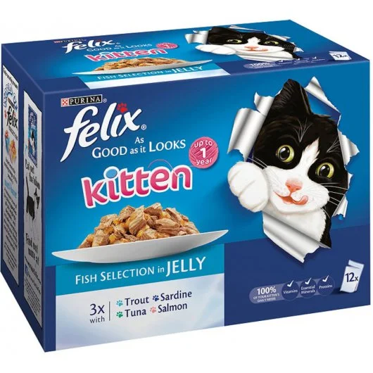 - Cat food for spayed/neutered cats Purina Felix As Good As It Looks Fish Selection for Kittens - Cat food for spayed/neutered cats Purina Felix As Good As It Looks Fish Selection for Kittens