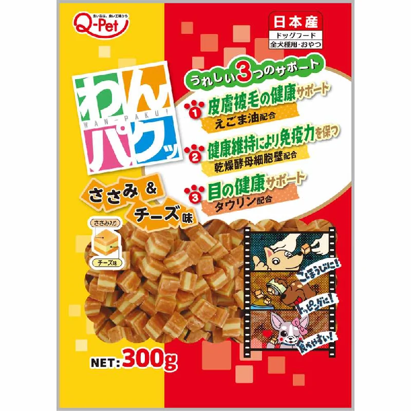 - Dog food for pregnancy and lactationQ-Pet Wanpaku Chicken & Cheese Dog Treats 300g - Dog food for pregnancy and lactationQ-Pet Wanpaku Chicken & Cheese Dog Treats 300g