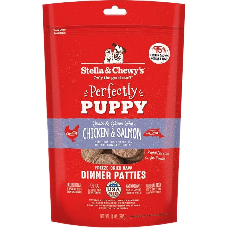 -High-fiber dog foodStella & Chewy's Perfectly Puppy Chicken & Salmon Dinner Patties Grain-Free Freeze-Dried Raw Dog Food (Exp Sep 24) -High-fiber dog foodStella & Chewy's Perfectly Puppy Chicken & Salmon Dinner Patties Grain-Free Freeze-Dried Raw Dog Food (Exp Sep 24)