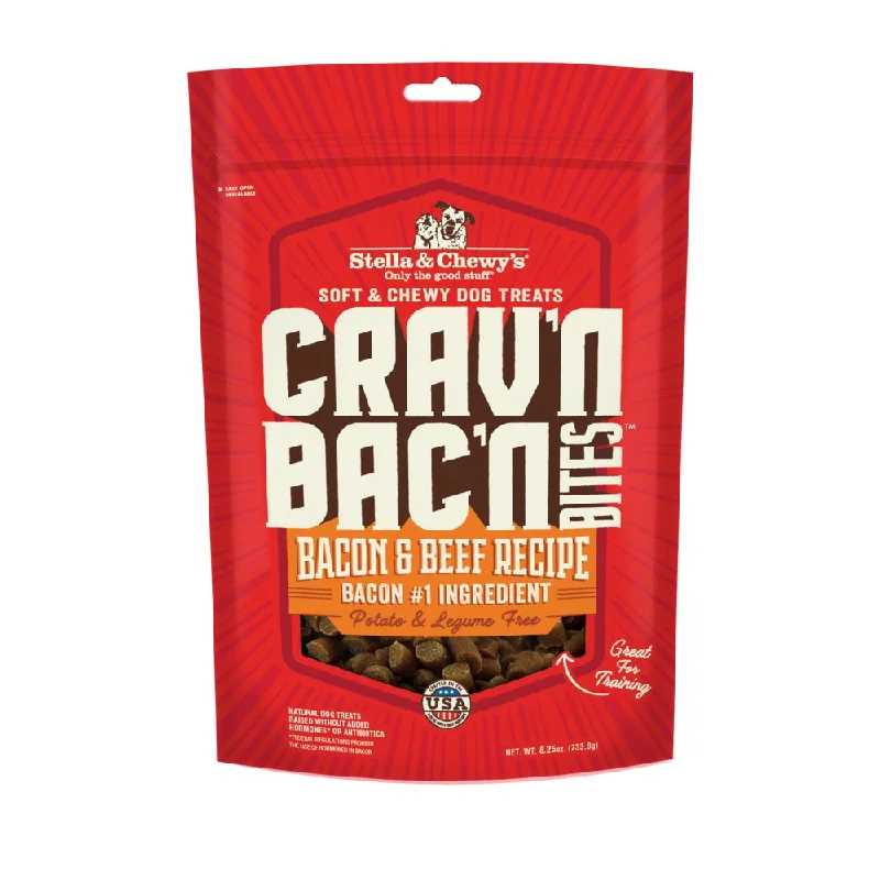 - Food for picky dogsStella & Chewy’s Crav'n Bac'n Bites Bacon & Beef Dog Treats 8.25oz - Food for picky dogsStella & Chewy’s Crav'n Bac'n Bites Bacon & Beef Dog Treats 8.25oz