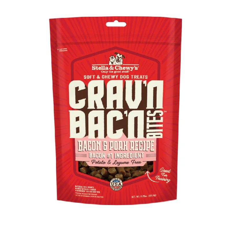 -High-fiber dog foodStella & Chewy’s Crav'n Bac'n Bites Bacon & Pork Dog Treats 8.25oz (Exp 11Oct24) -High-fiber dog foodStella & Chewy’s Crav'n Bac'n Bites Bacon & Pork Dog Treats 8.25oz (Exp 11Oct24)